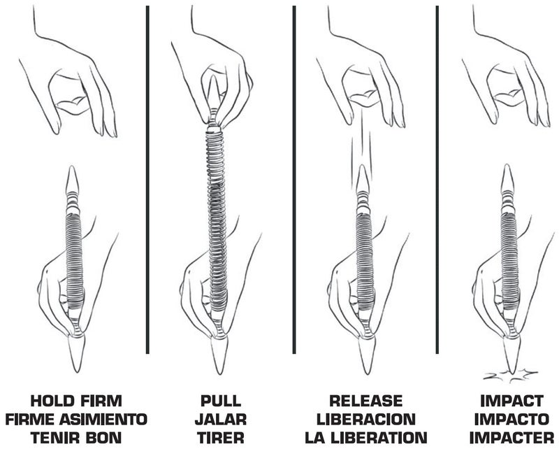 HIT Tool 2-in-1 Spring Loaded Center Punch - 1/8" and 3/16" Manual Centre Punch for Metal & Wood - Image 5